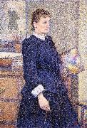 Theo Van Rysselberghe Anna Boch in her Atelier oil painting